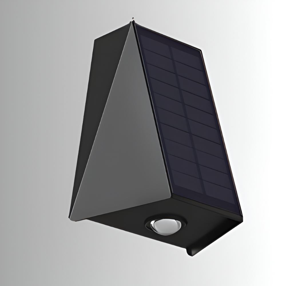 Solarna lampa ścienna LED zewnętrzna góra dół IP54