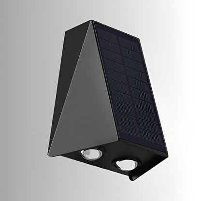 Solarna lampa ścienna LED zewnętrzna góra dół IP54