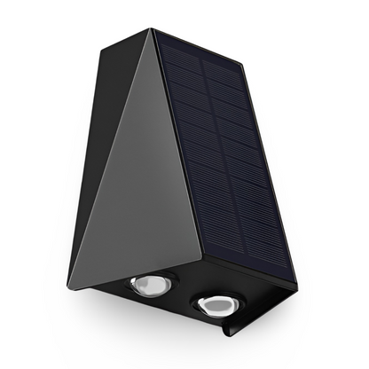 Solarna lampa ścienna LED zewnętrzna góra dół IP54