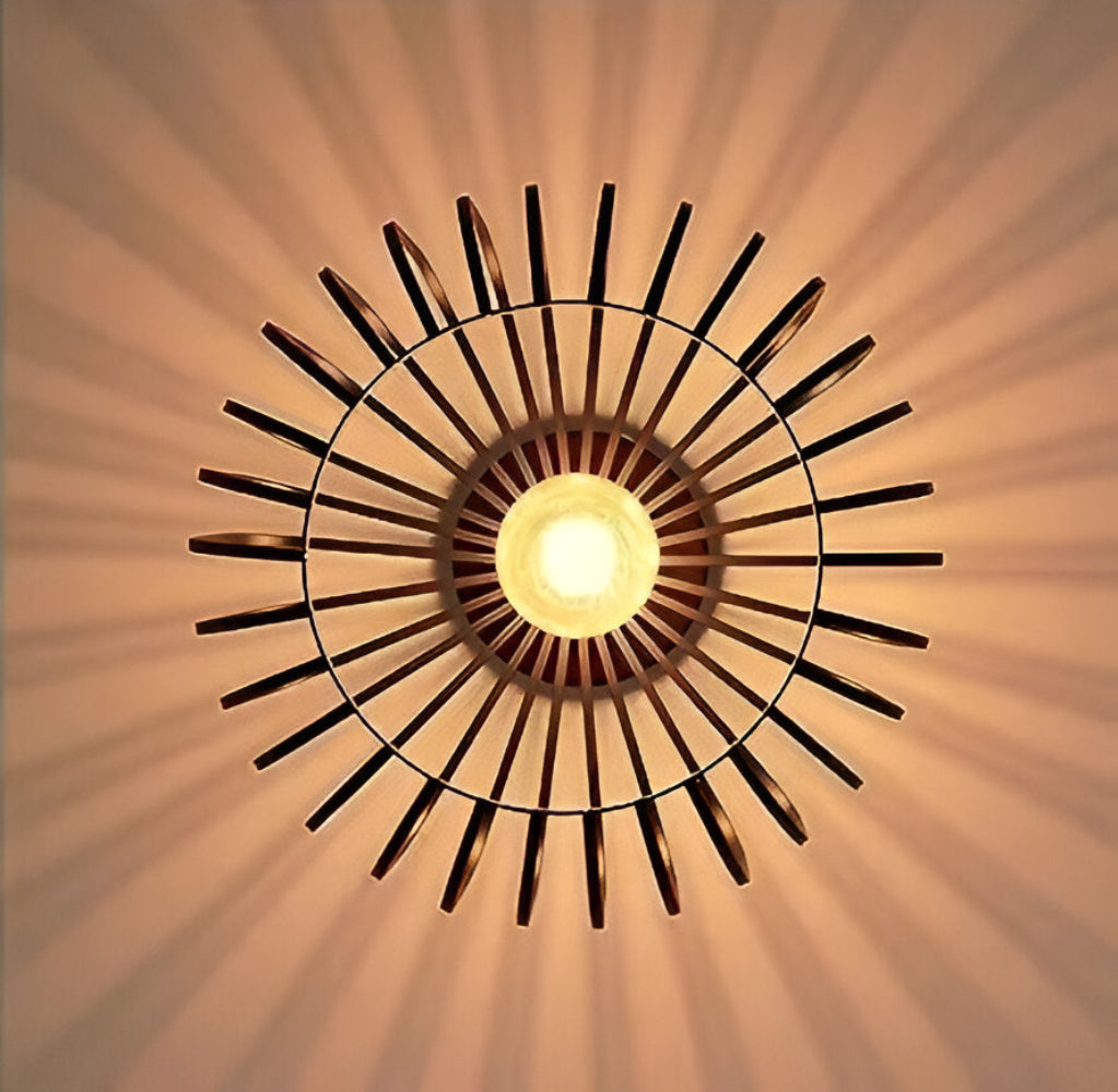 Czarna lampa sufitowa klatka industrialna E27