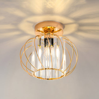 Szklana lampa sufitowa skandynawska minimalistyczna