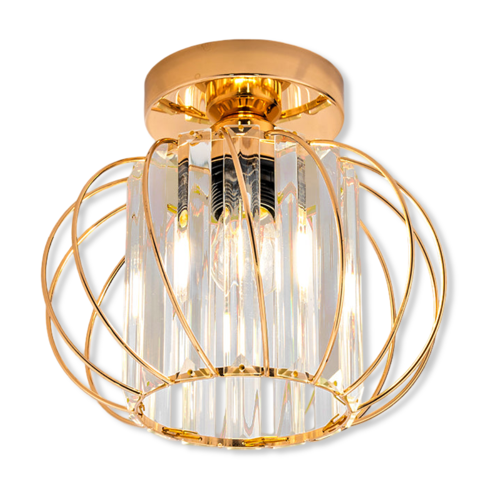 Szklana lampa sufitowa skandynawska minimalistyczna