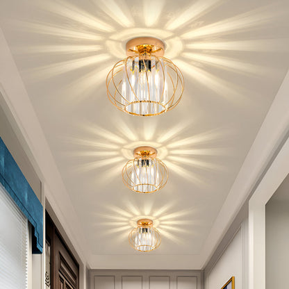 Szklana lampa sufitowa skandynawska minimalistyczna