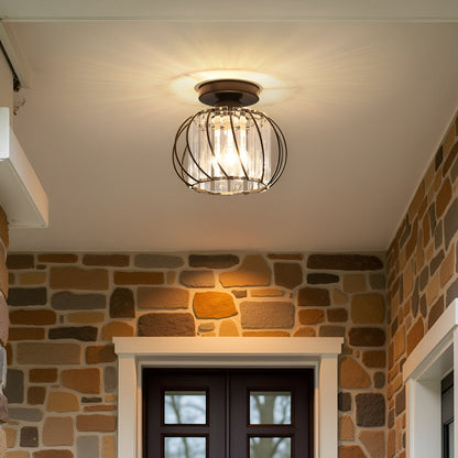 Szklana lampa sufitowa skandynawska minimalistyczna