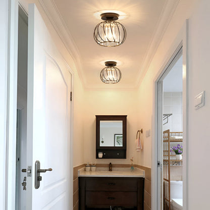Szklana lampa sufitowa skandynawska minimalistyczna