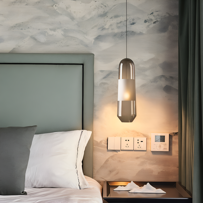 Lampa wisząca szklana vintage do salonu i jadalni