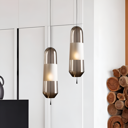 Lampa wisząca szklana vintage do salonu i jadalni