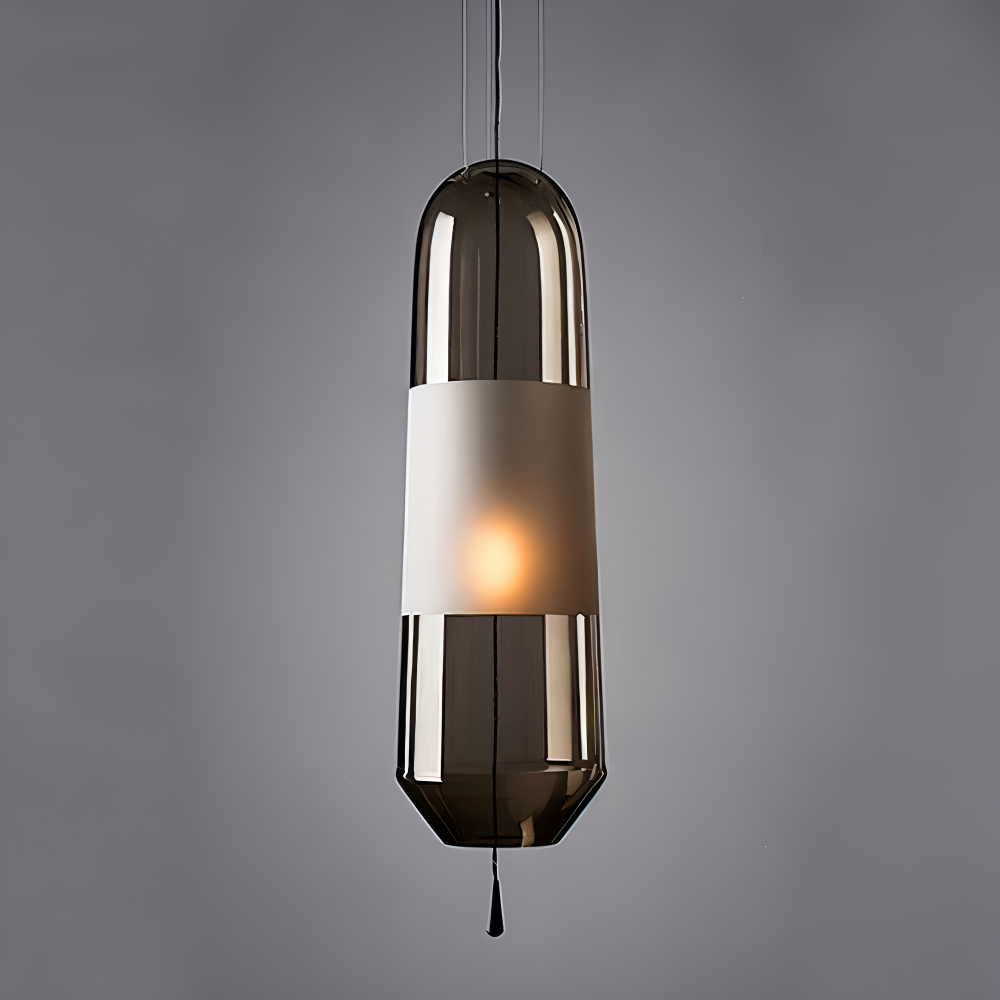 Lampa wisząca szklana vintage do salonu i jadalni