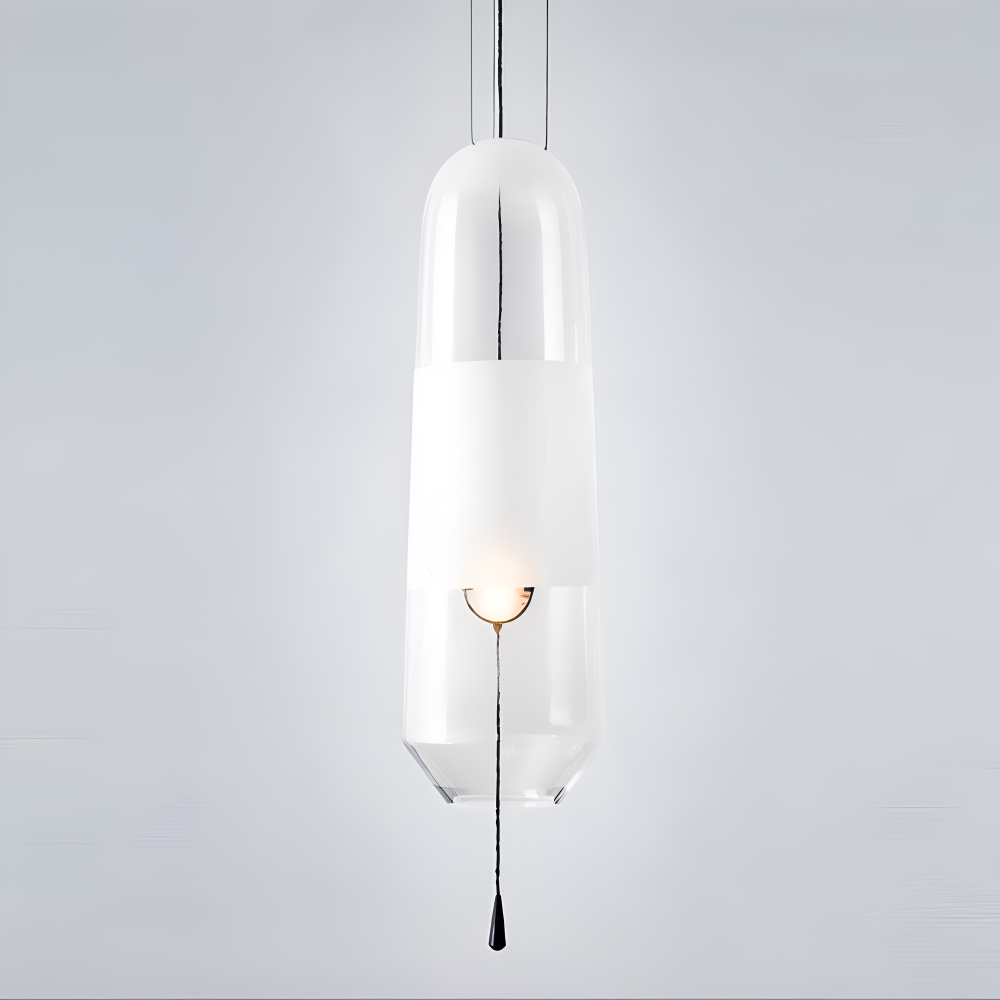 Lampa wisząca szklana vintage do salonu i jadalni