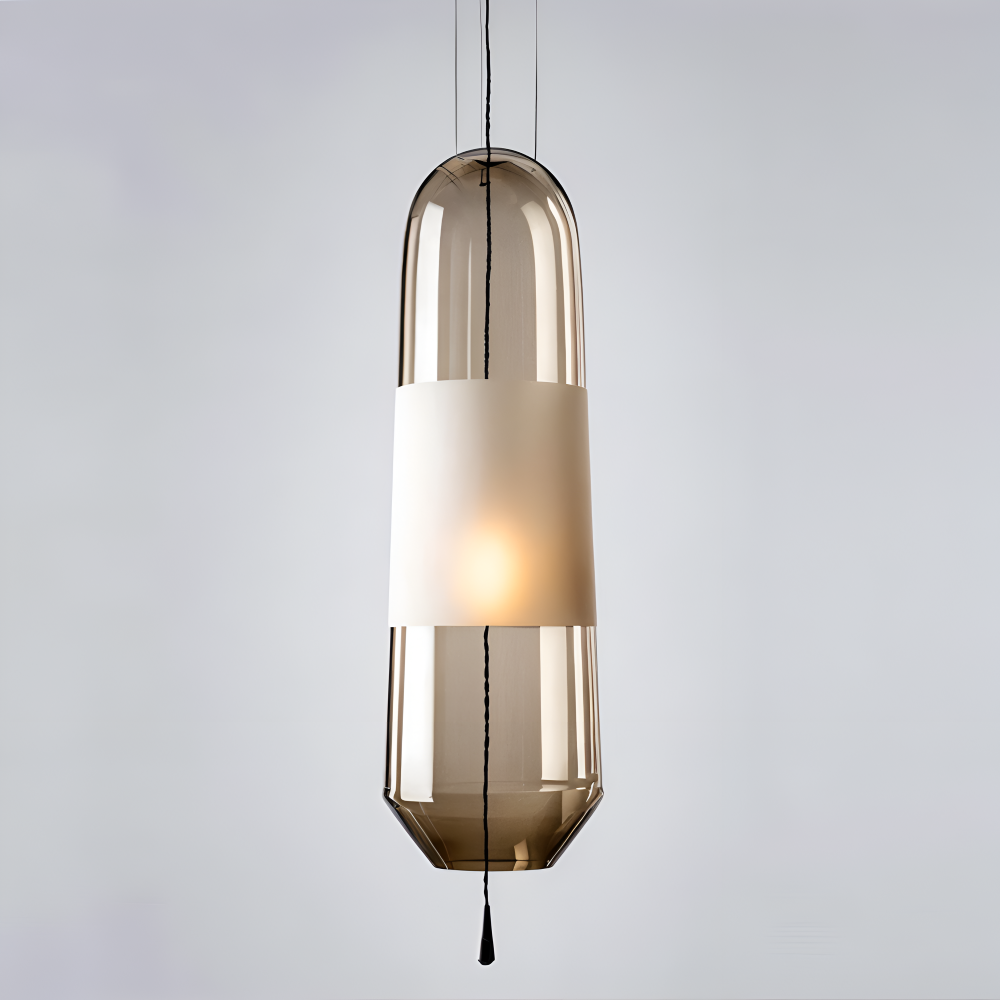 Lampa wisząca szklana vintage do salonu i jadalni