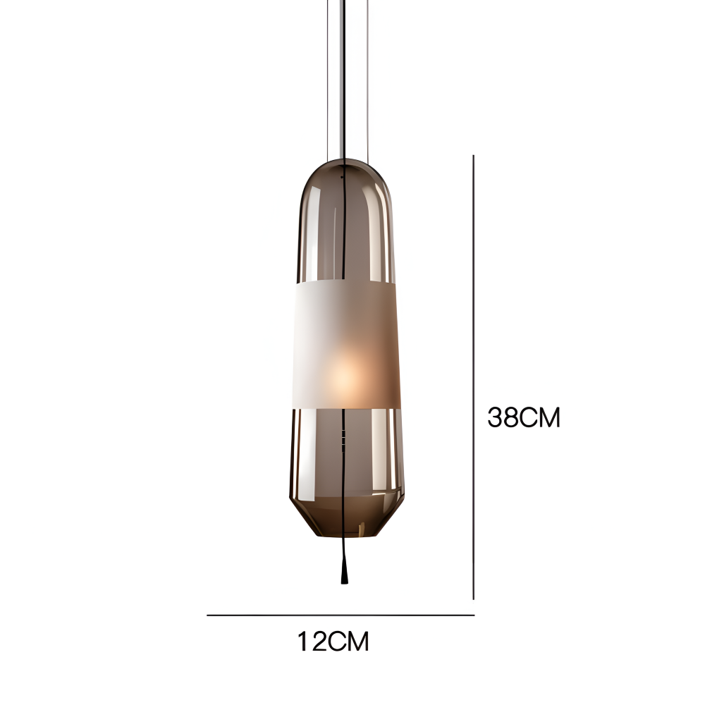 Lampa wisząca szklana vintage do salonu i jadalni