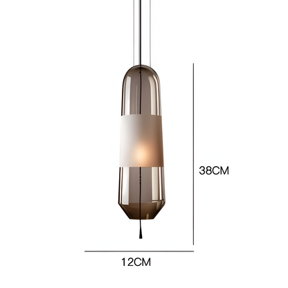 Lampa wisząca szklana vintage do salonu i jadalni