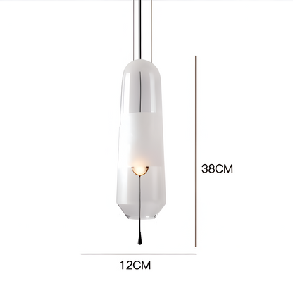 Lampa wisząca szklana vintage do salonu i jadalni