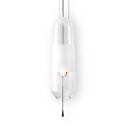 Lampa wisząca szklana vintage do salonu i jadalni