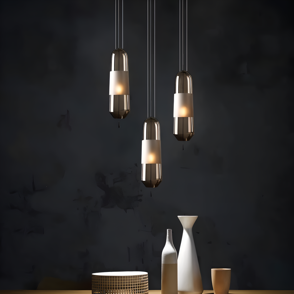 Lampa wisząca szklana vintage do salonu i jadalni