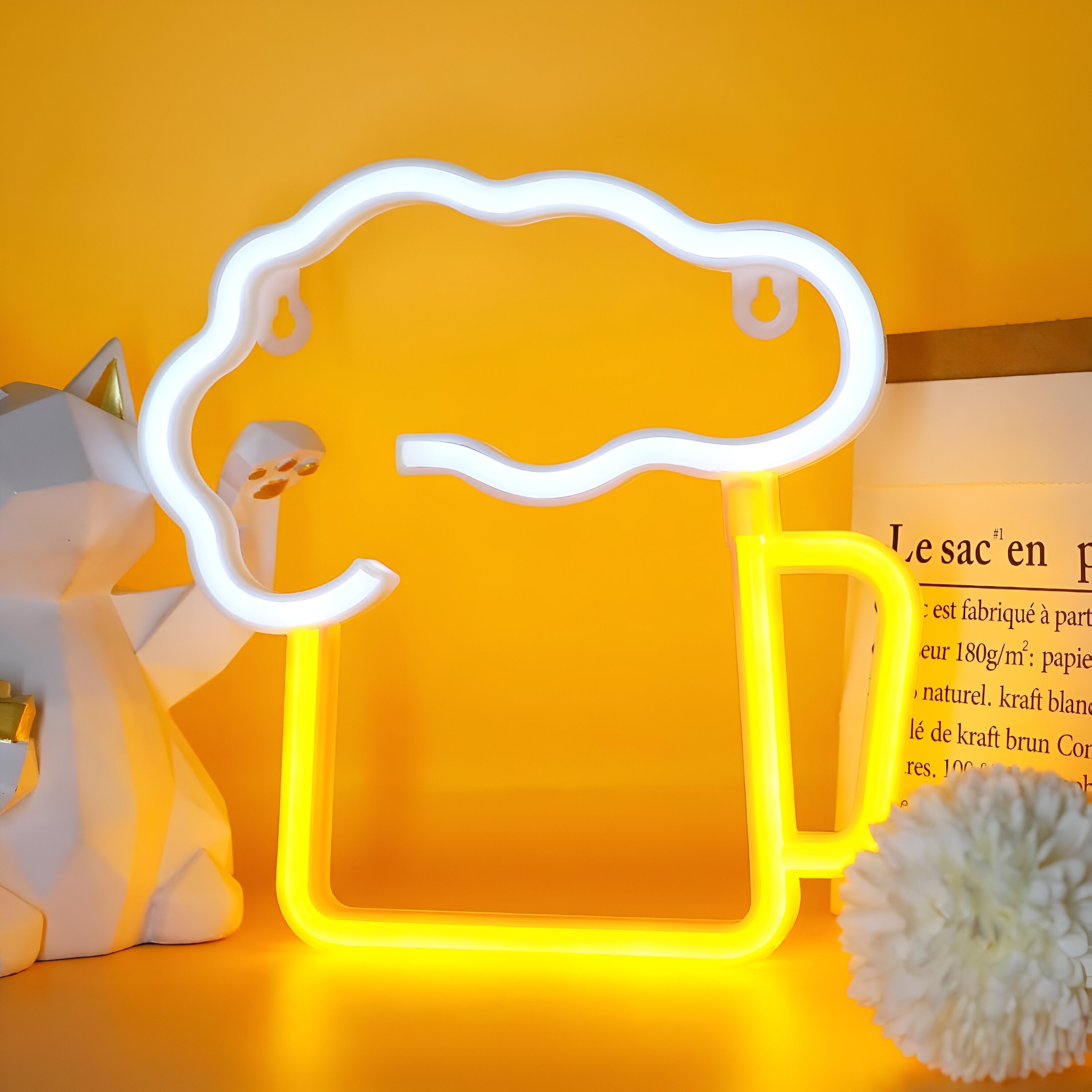Kolorowy neon LED fast food do baru restauracji i kuchni
