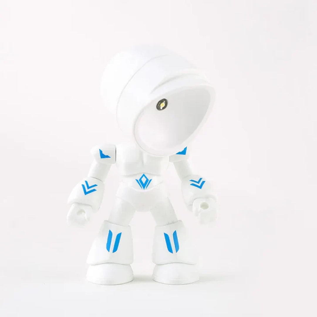 Bezprzewodowa lampka stołowa LED robot do biurka i pokoju dziecka