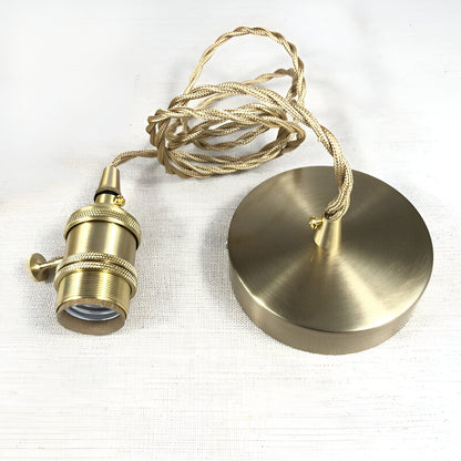 Zielona lampa wisząca vintage z ryflowanego szkła