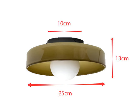 Lampa sufitowa szklana pomarańczowa nowoczesna