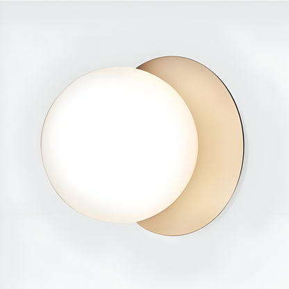 Lampa sufitowa szklana kula LED do salonu i przedpokoju