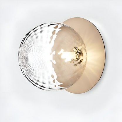 Lampa sufitowa szklana kula LED do salonu i przedpokoju