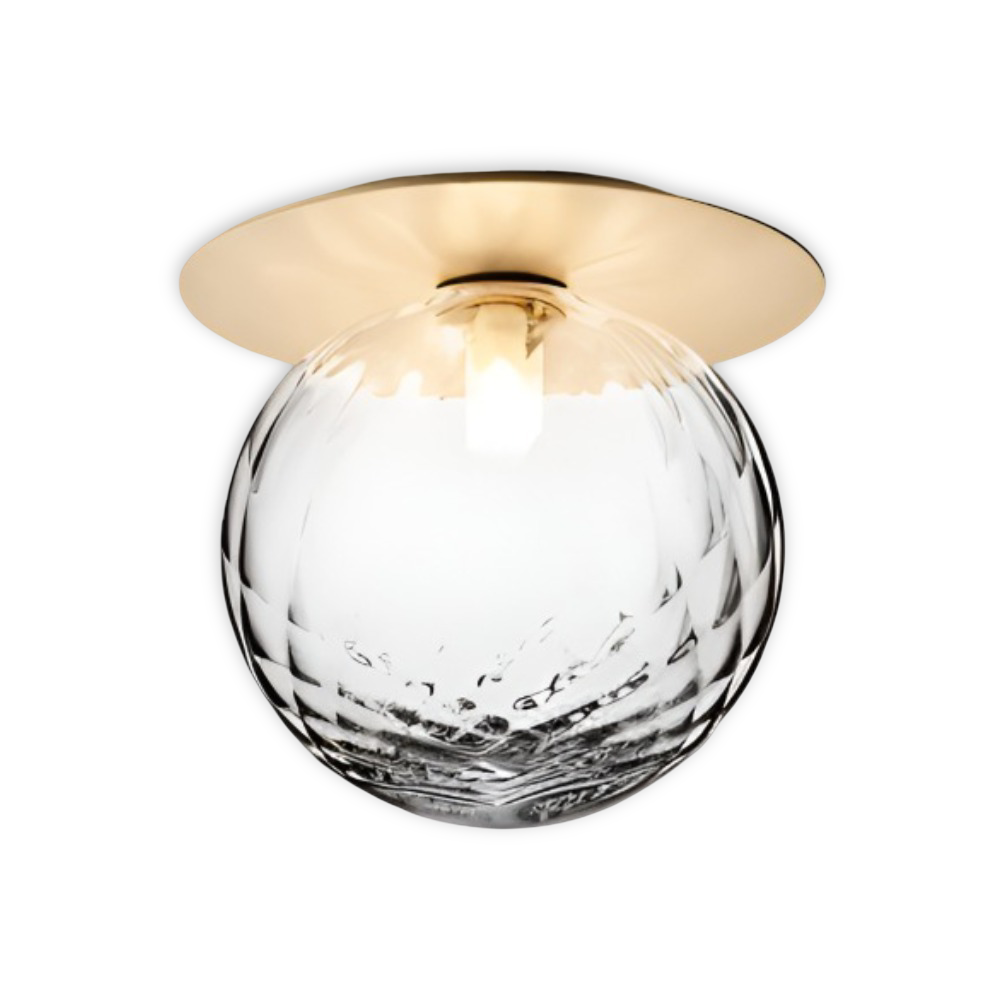 Lampa sufitowa szklana kula LED G9 do salonu i sypialni