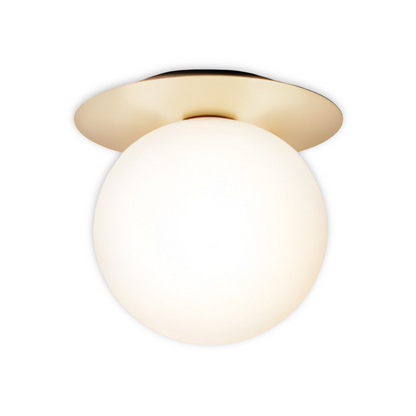 Lampa sufitowa szklana kula LED do salonu i przedpokoju