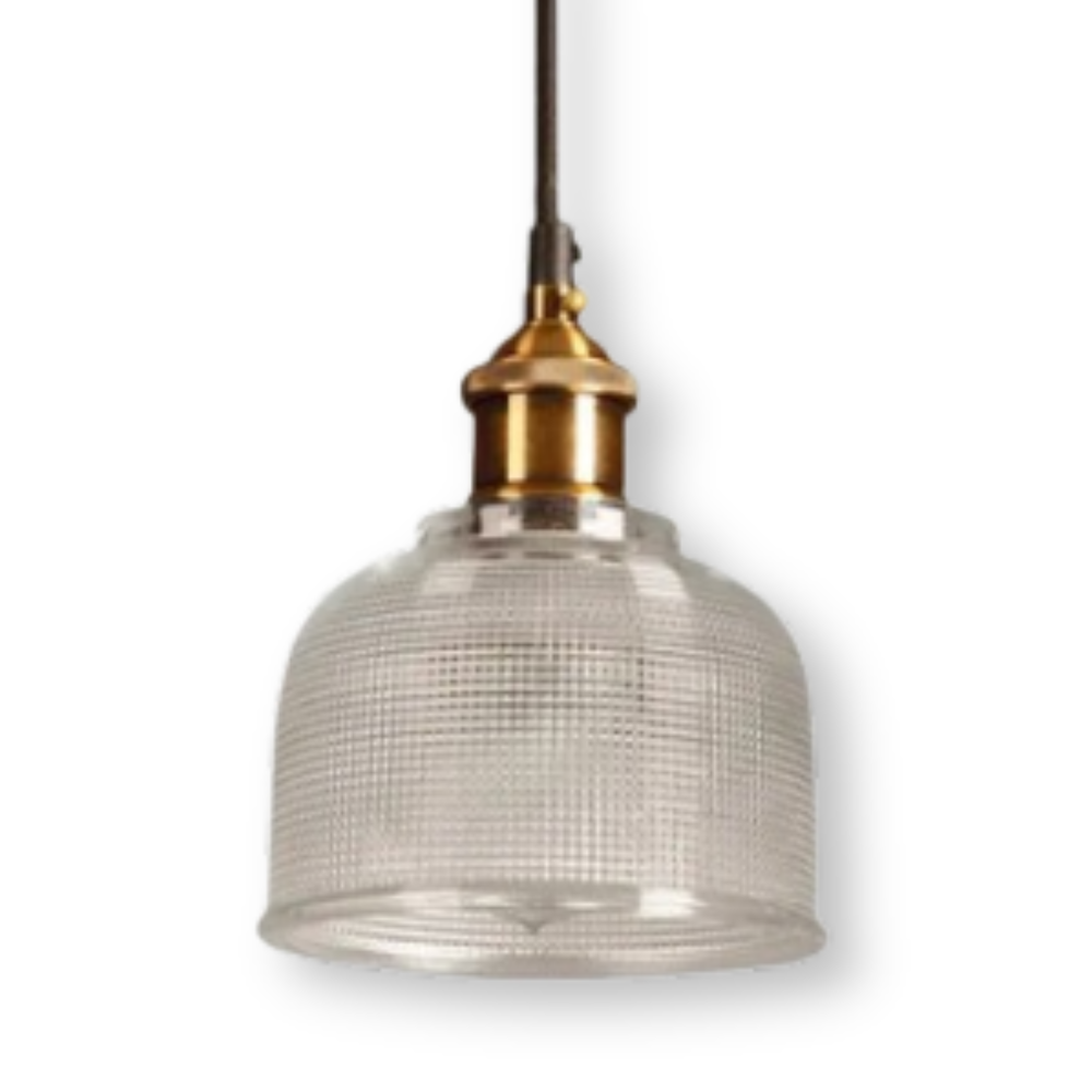 Kolorowa lampa sufitowa szklana retro do salonu