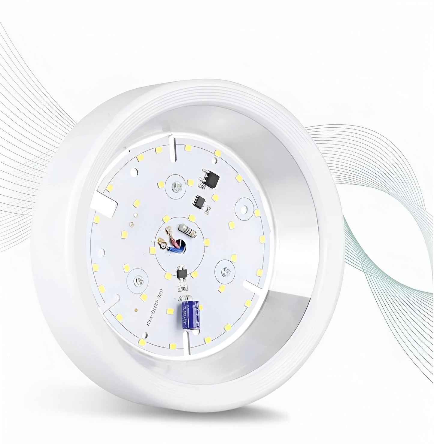 Lampa sufitowa LED okrągła ultra slim aluminiowa