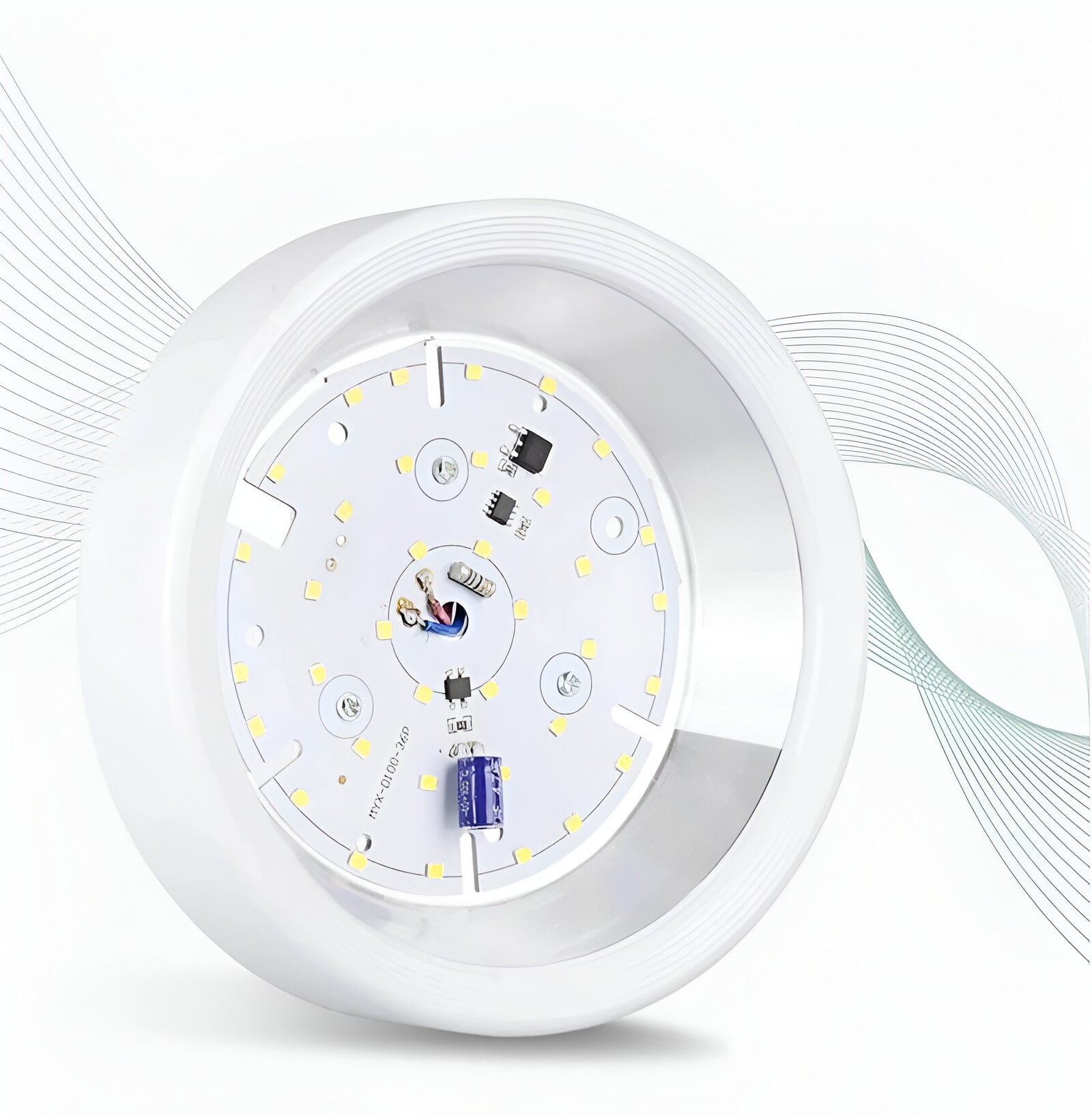 Lampa sufitowa LED okrągła ultra slim aluminiowa