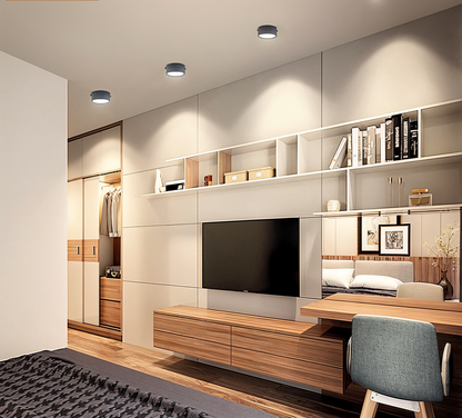 Lampa sufitowa LED okrągła ultra slim aluminiowa