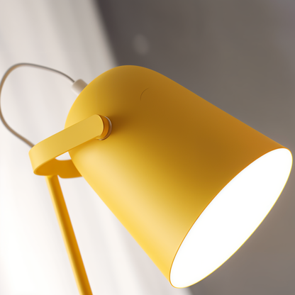Kolorowa lampka biurkowa metalowa z regulowanym ramieniem