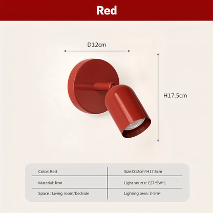 Kolorowa półokrągła lampa ścienna LED 5W