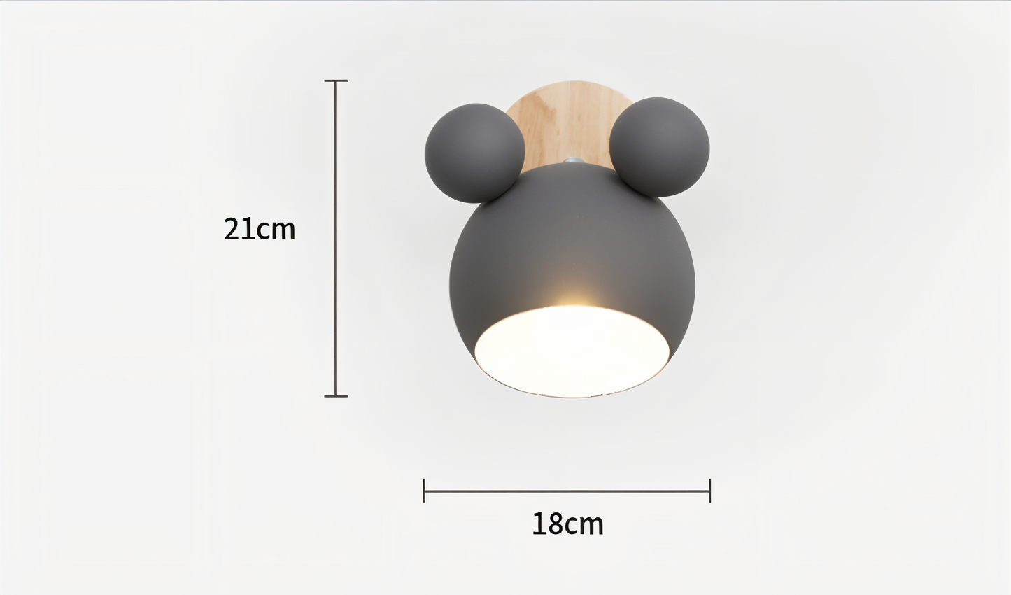 Kolorowa lampa ścienna do pokoju dziecka E27