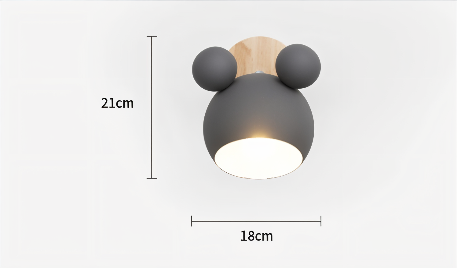 Kolorowa lampa ścienna do pokoju dziecka E27