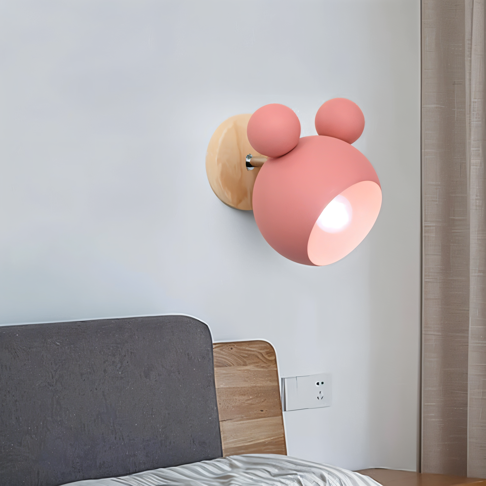 Kolorowa lampa ścienna do pokoju dziecka E27