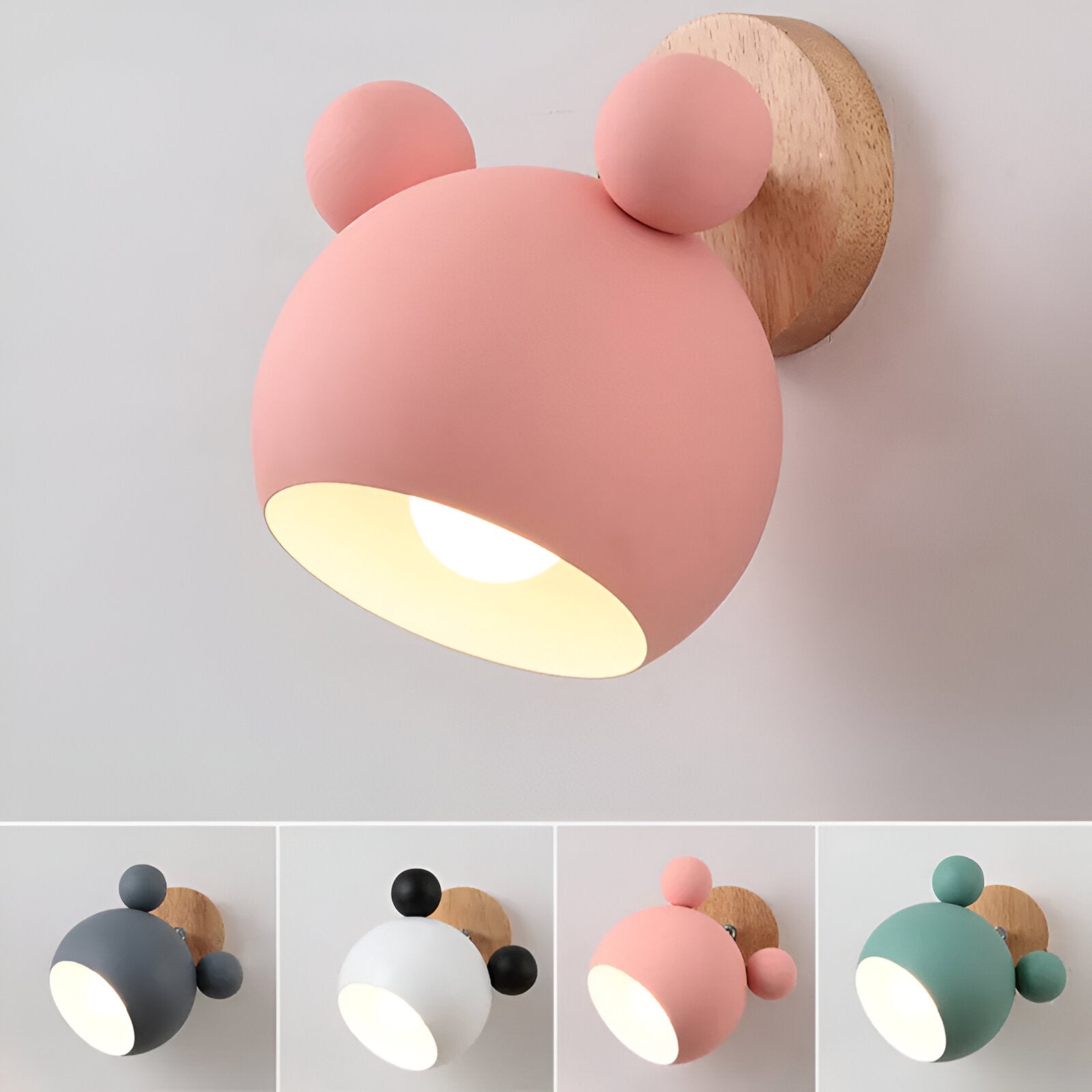 Kolorowa lampa ścienna do pokoju dziecka E27