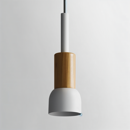 Kolorowa lampa wisząca w stylu skandynawskim do kuchni i jadalni