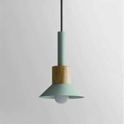Kolorowa lampa wisząca w stylu skandynawskim do kuchni i jadalni