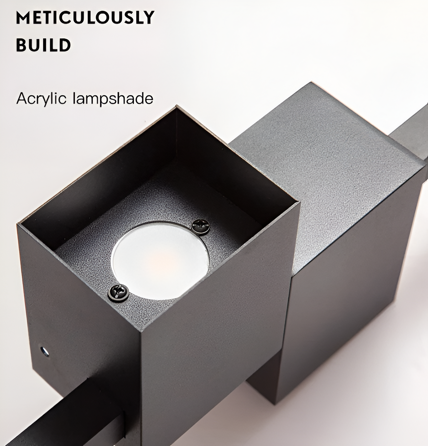 Czarna liniowa lampa ścienna LED do nowoczesnych wnętrz