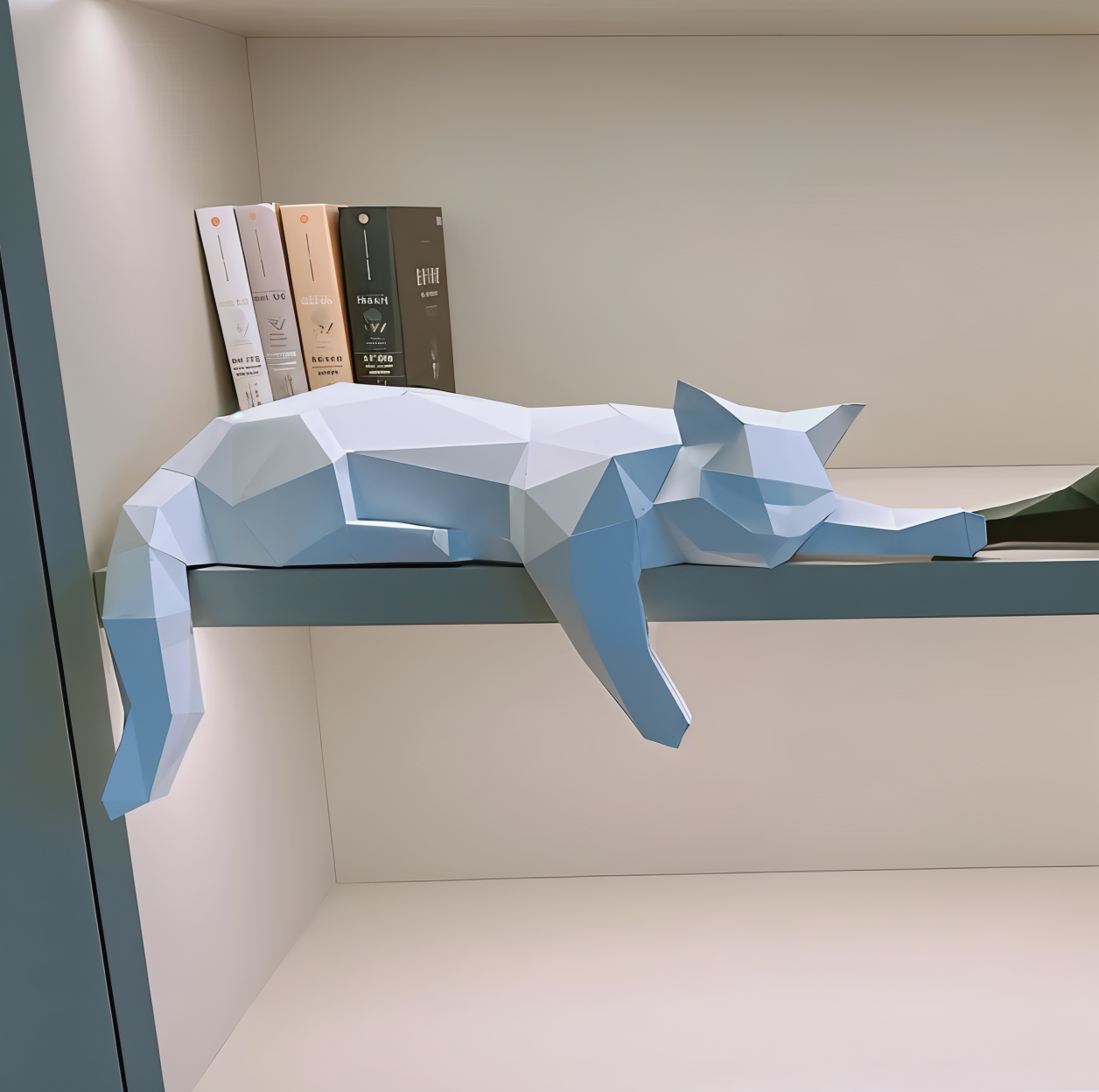 Figurka kota 3D DIY w stylu origami do nowoczesnego wnętrza