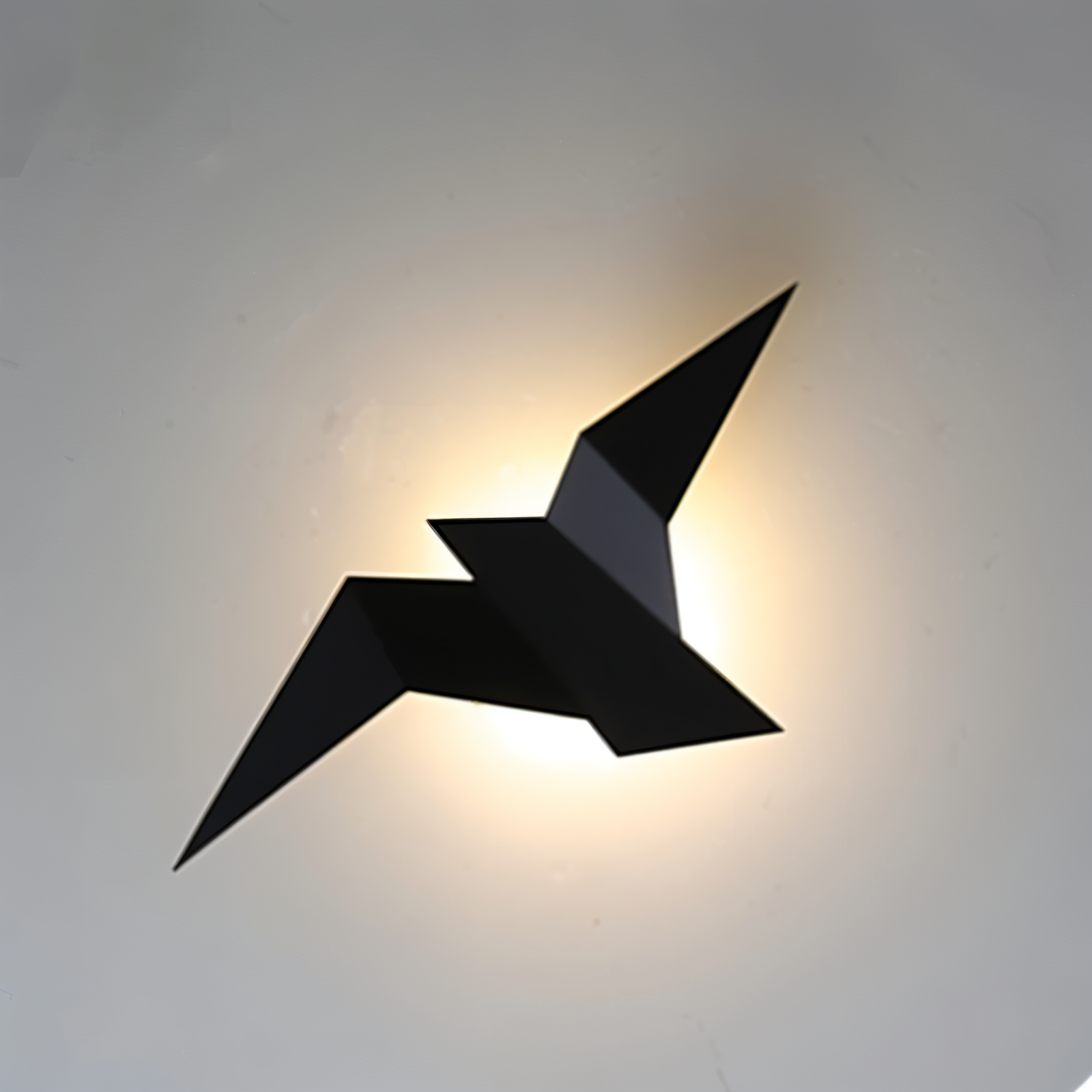 Kinkiet origami ptak LED japoński do salonu