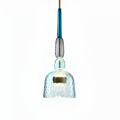 Kolorowa lampa wisząca szklana LED do pokoju dziecka