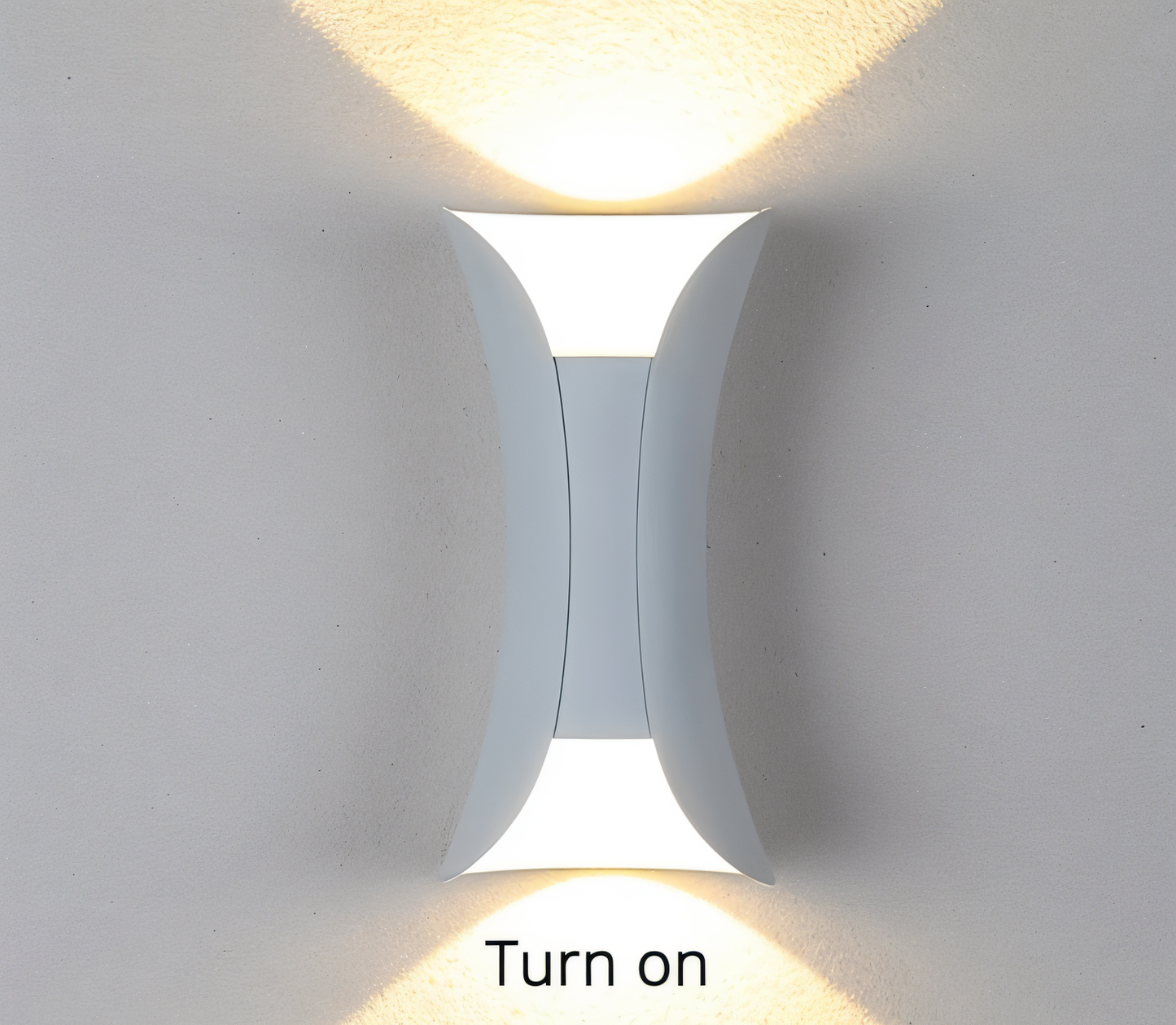 Zewnętrzna lampa ścienna LED góra-dół czarno-złota