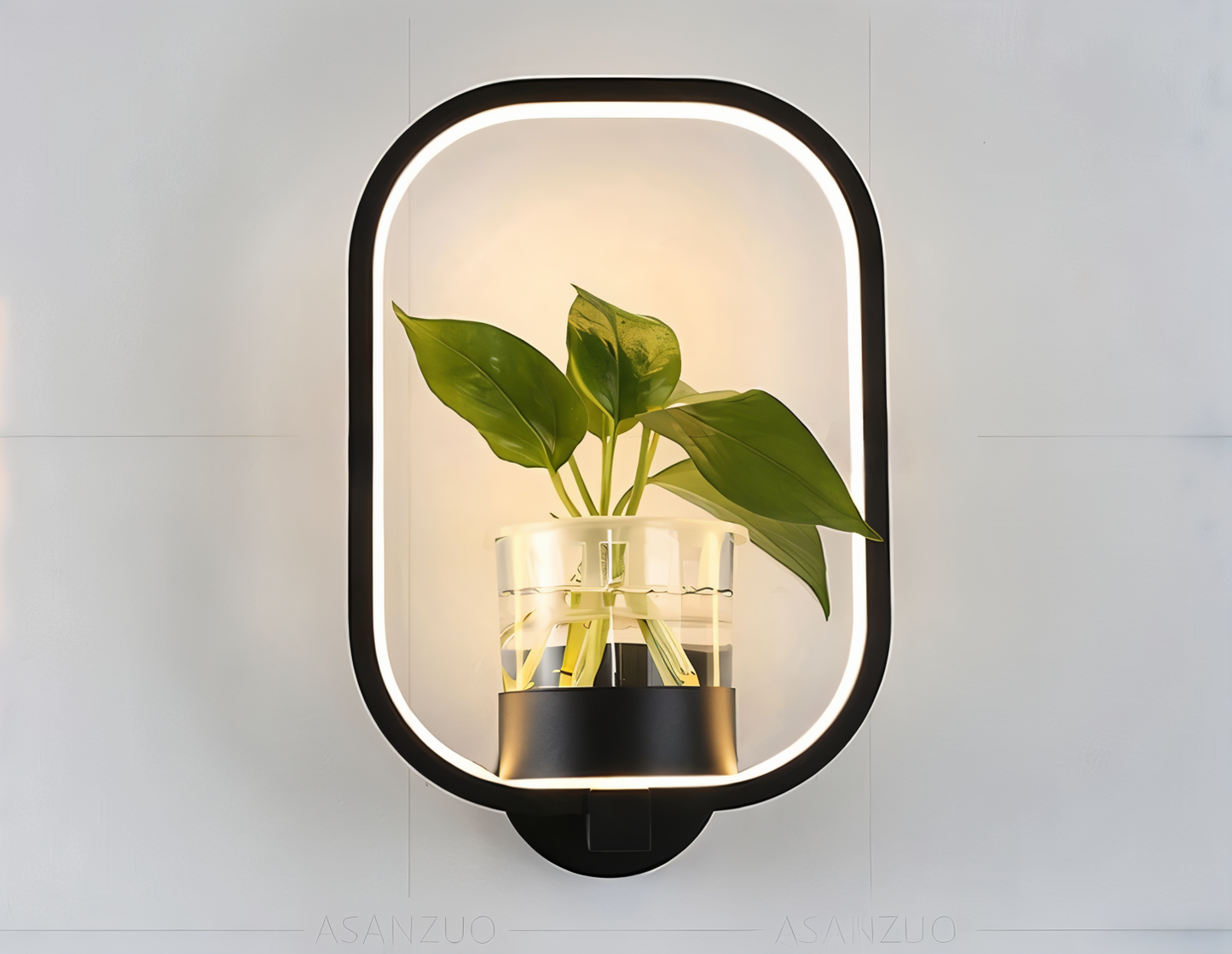 Lampa ścienna LED z uchwytem na roślinę