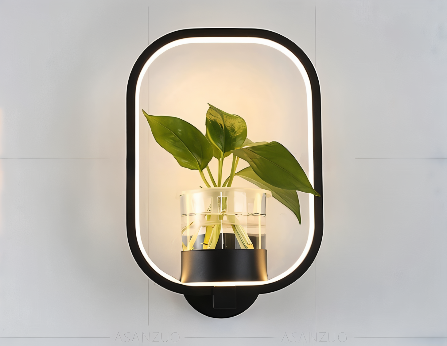 Lampa ścienna LED z uchwytem na roślinę