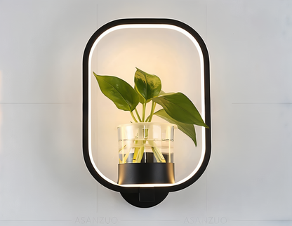 Lampa ścienna LED z uchwytem na roślinę