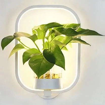 Lampa ścienna LED z uchwytem na roślinę