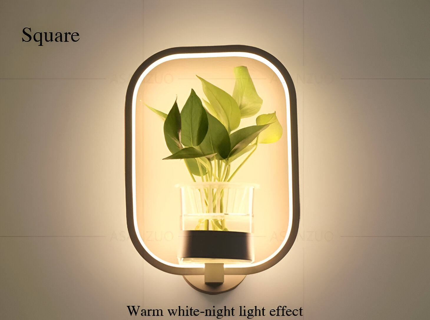 Lampa ścienna LED z uchwytem na roślinę