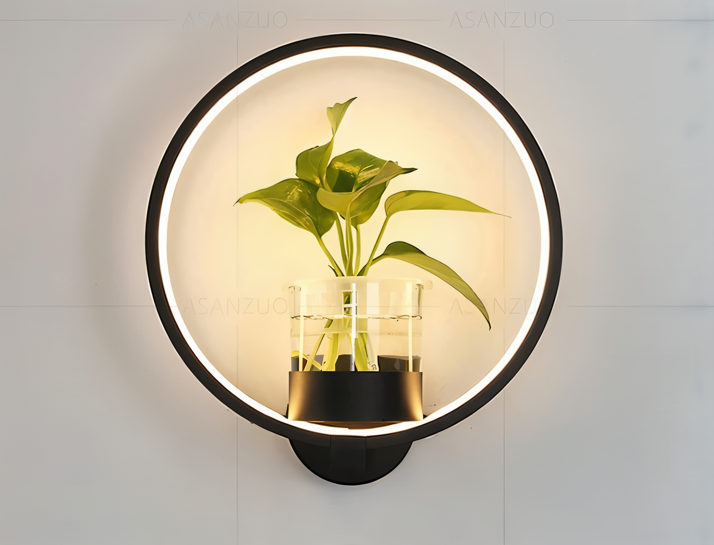 Lampa ścienna LED z uchwytem na roślinę